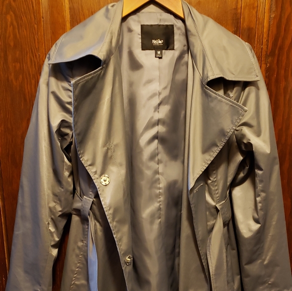 Mossimo Gray Trench Coat - Picture 3 of 6